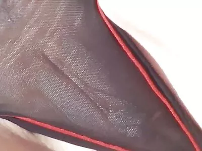 Vackra damer i svarta strumpor är kåta